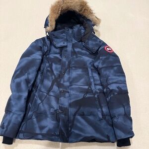Canada Goose Abstract Blue Camo Coat